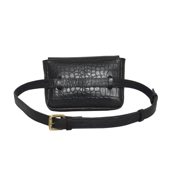 CAMELLA' Croc Leather Bum Belt Waist Festival Bag - Image 3