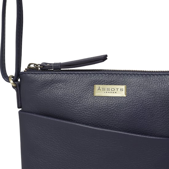 'LINBY' Pebble Grain Leather Crossbody Sling Bag - Image 3