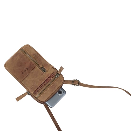'BROOKE' Real Leather Mobile Phone Crossbody Bag - Image 5
