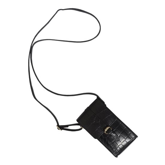 'PETRA' Croc Real Leather Mobile Phone Crossbody Bag - Image 4