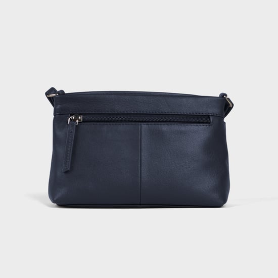 'SANDRA' Soft Nappa Full Grain Real Leather Crossbody Bag - Image 4