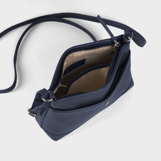 'SANDRA' Soft Nappa Full Grain Real Leather Crossbody Bag - Image 5