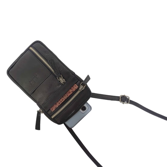 'BROOKE' Real Leather Mobile Phone Crossbody Bag - Image 5