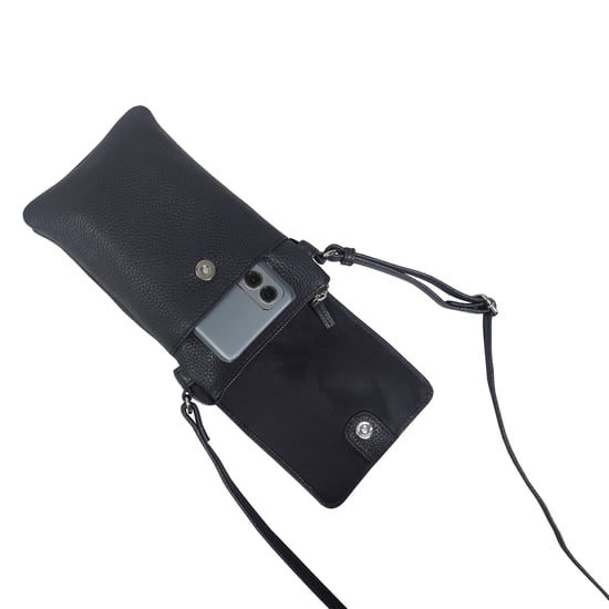 'MARIA' Full Grain Real Leather Crossbody Phone Bag - Image 5