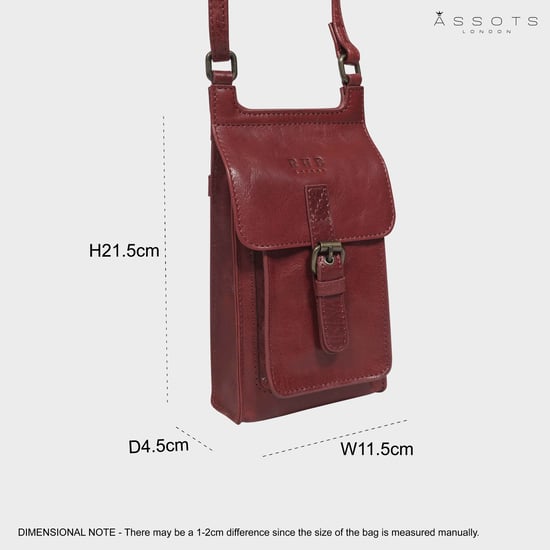 'MYLA' Real Leather Mobile Phone Crossbody Bag - Image 6