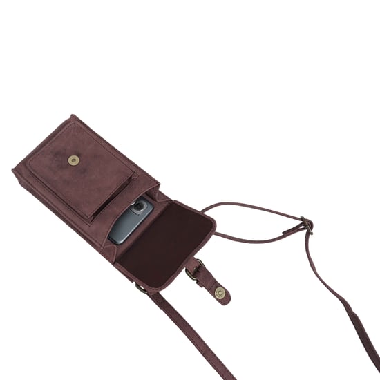 'MYLA' Real Leather Mobile Phone Crossbody Bag - Image 5