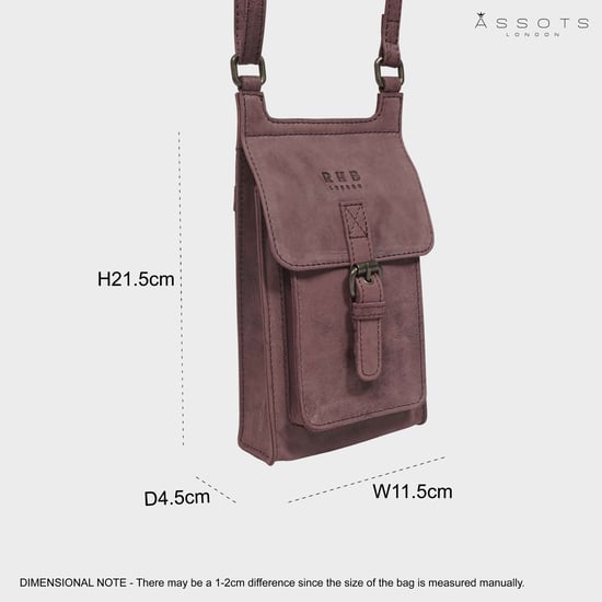 'MYLA' Real Leather Mobile Phone Crossbody Bag - Image 6