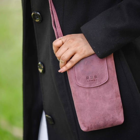 'THEA' Real Leather Mobile Phone Crossbody Bag - Image 2