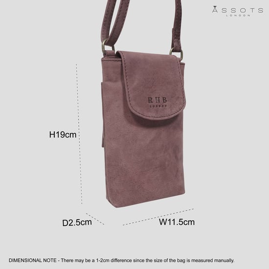 'THEA' Real Leather Mobile Phone Crossbody Bag - Image 6