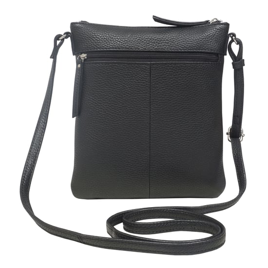 'ROSY' Pebble Grain Soft Real Leather Crossbody Bag - Image 3