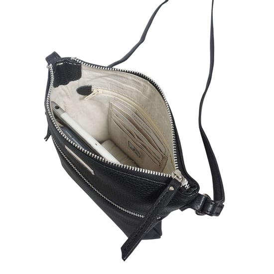 'ROSY' Pebble Grain Soft Real Leather Crossbody Bag - Image 5