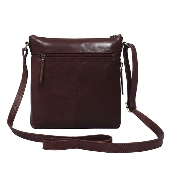 'CORI' Polished Vegetable Tanned Real Leather Crossbody Bag - Image 2