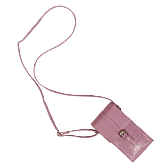 'PETRA' Croc Real Leather Mobile Phone Crossbody Bag - Image 4