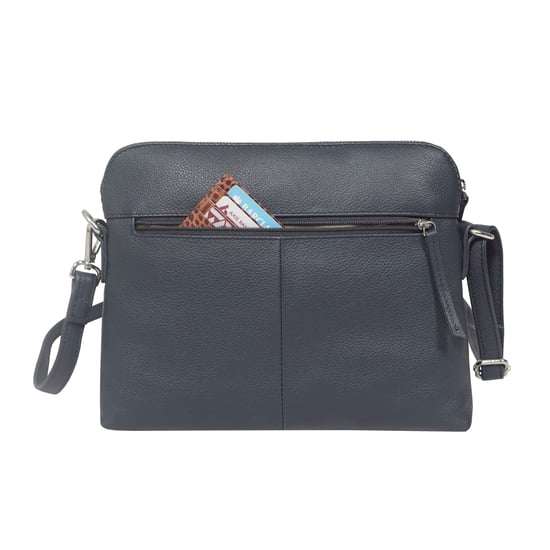 'JEAN' Soft Pebble Grain Real Leather Crossbody Bag - Image 3