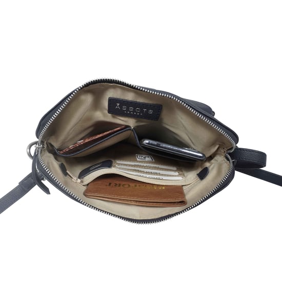 'JEAN' Soft Pebble Grain Real Leather Crossbody Bag - Image 5