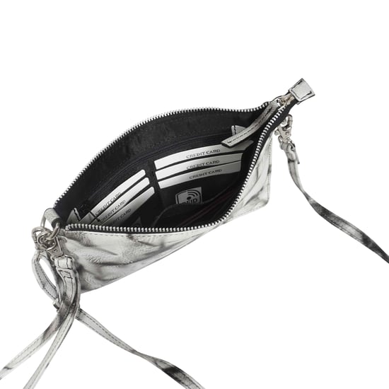 'TODD' Tie Dye Real Leather Crossbody Wristlet Bag - Image 5