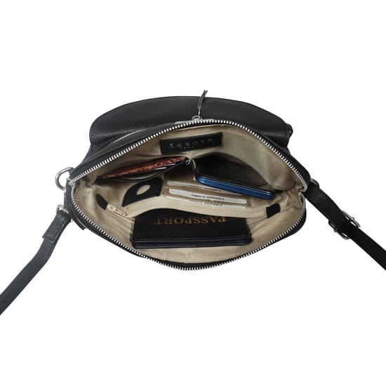 'JEAN' Soft Pebble Grain Real Leather Crossbody Bag - Image 5