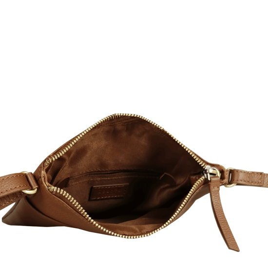 'LINBY' Pebble Grain Leather Crossbody Sling Bag - Image 5
