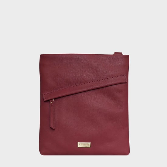 'FLORENCE' Pebble Grain Leather Crossbody Sling Bag - Image 1