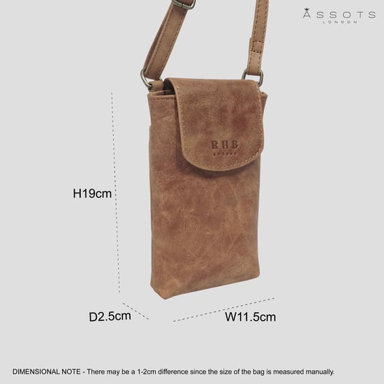 'THEA' Real Leather Mobile Phone Crossbody Bag - Image 6