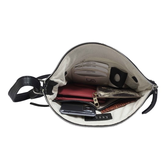 'AGATHA' Real Leather Crossbody Bag - Image 5
