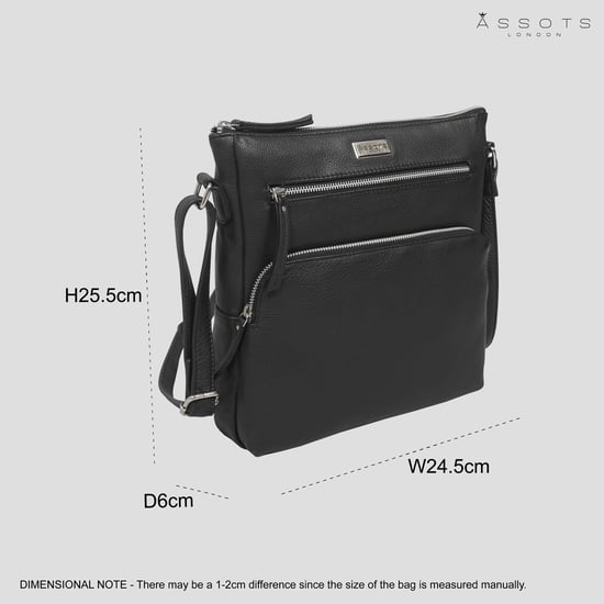 'AGATHA' Real Leather Crossbody Bag - Image 6
