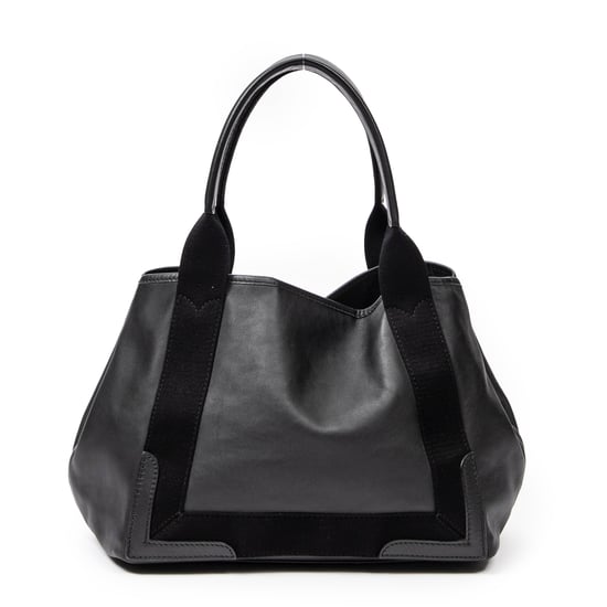 Small Navy Cabas Tote Shoulder Bag - Image 5