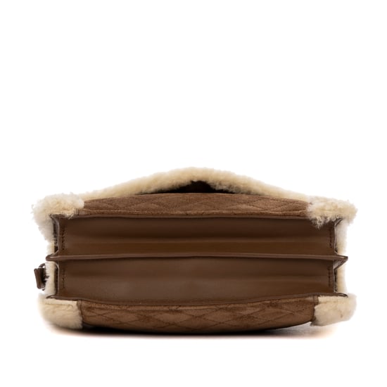 Shearling  Flap Pochette  Shoulder Bag - Image 6
