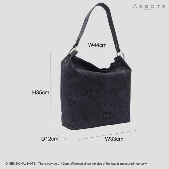 'Esme' Python Snake Real Leather Slouchy Hobo Bag - Image 4