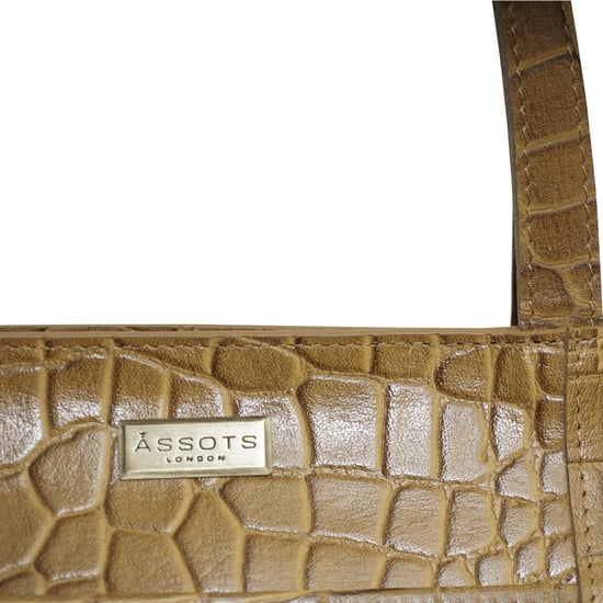 'JUDITH' Croc Real Leather Shoulder Bag - Image 2