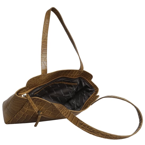 'JUDITH' Croc Real Leather Shoulder Bag - Image 4