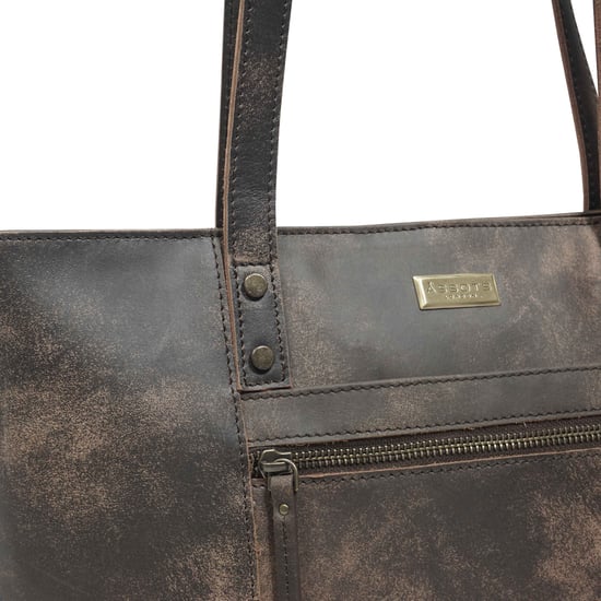 MILLIE' Real Leather Designer Tote Work Bag - Image 3