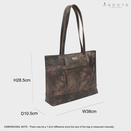 MILLIE' Real Leather Designer Tote Work Bag - Image 6
