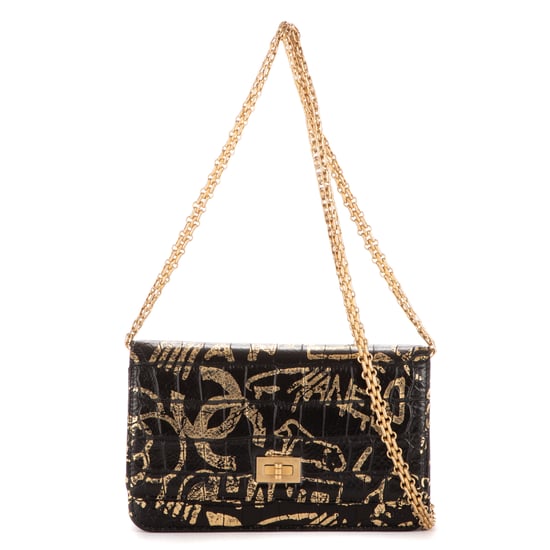 2.55 Graffiti Crocodile Reissue Wallet On Chain Schoudertas - Image 1