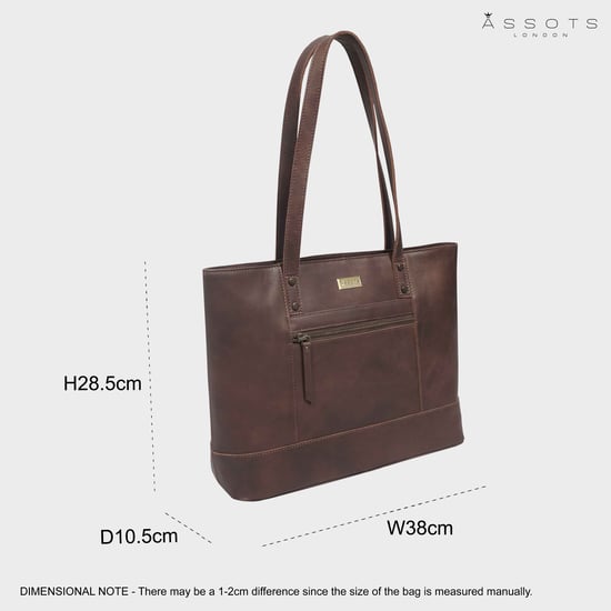 MILLIE' Real Leather Designer Tote Work Bag - Image 6