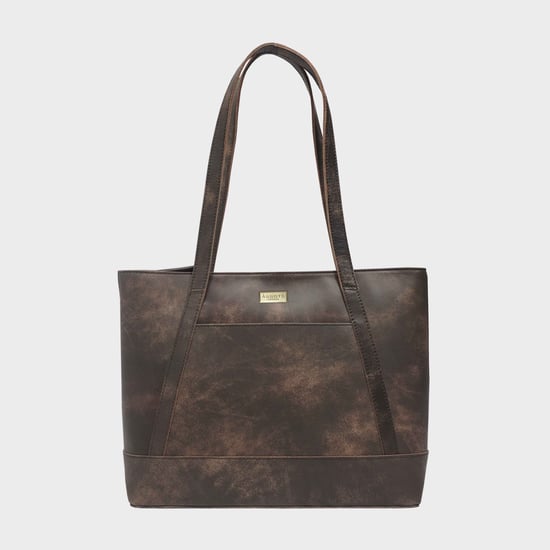 EVELYN' Real Leather Designer Tote Work Bag - Image 1