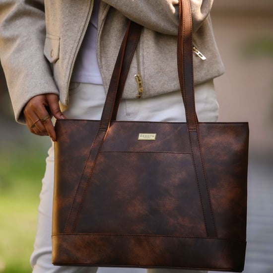 EVELYN' Real Leather Designer Tote Work Bag - Image 2