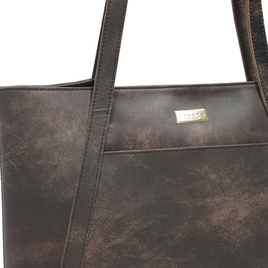EVELYN' Real Leather Designer Tote Work Bag - Image 3