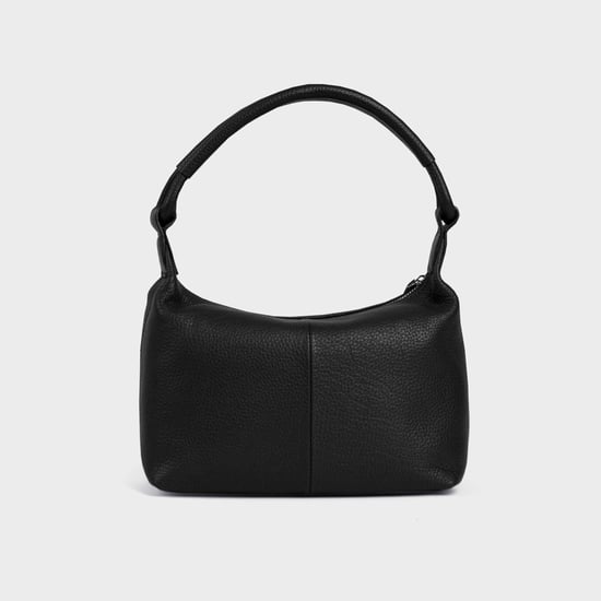 'CITY BAG' Soft Pebble Grain Real Leather Shoulder Bag - Image 4