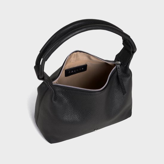 'CITY BAG' Soft Pebble Grain Real Leather Shoulder Bag - Image 5