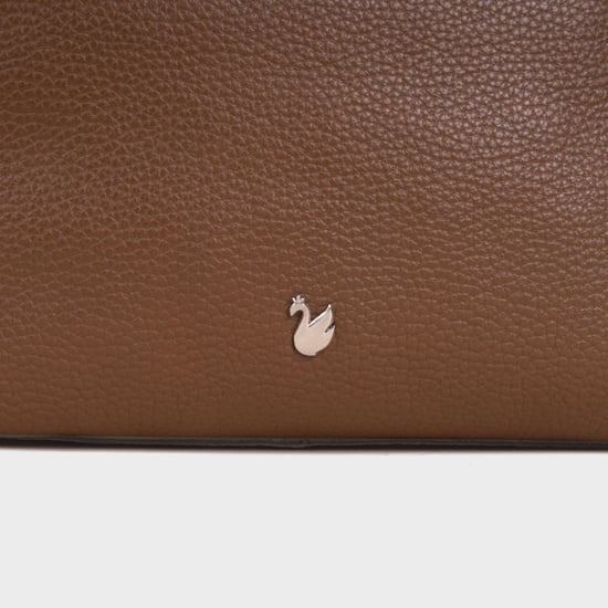 'CITY BAG' Soft Pebble Grain Real Leather Shoulder Bag - Image 3