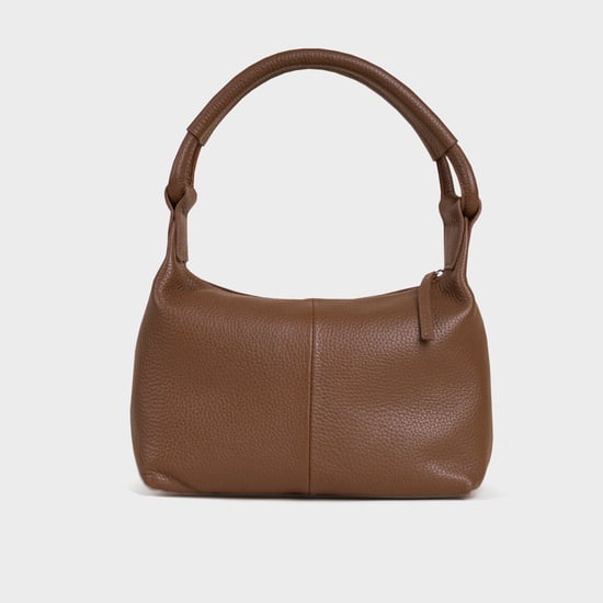 'CITY BAG' Soft Pebble Grain Real Leather Shoulder Bag - Image 4