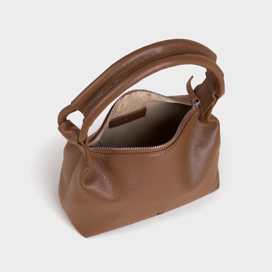 'CITY BAG' Soft Pebble Grain Real Leather Shoulder Bag - Image 5