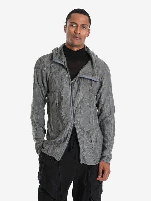 La Haine Inside Us Pullover Full Zip Men's Grey - Image 2