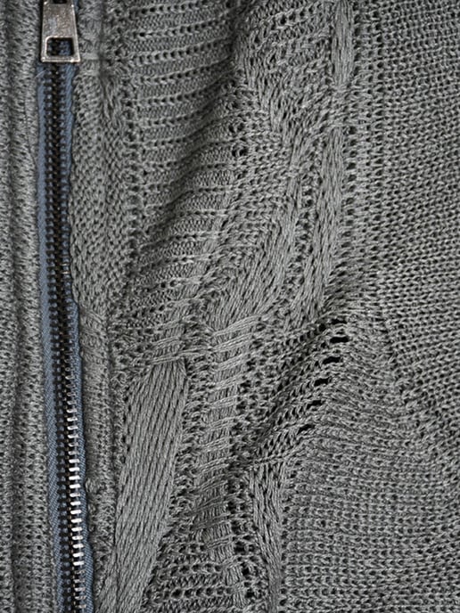 La Haine Inside Us Pullover Full Zip Men's Grey - Image 3