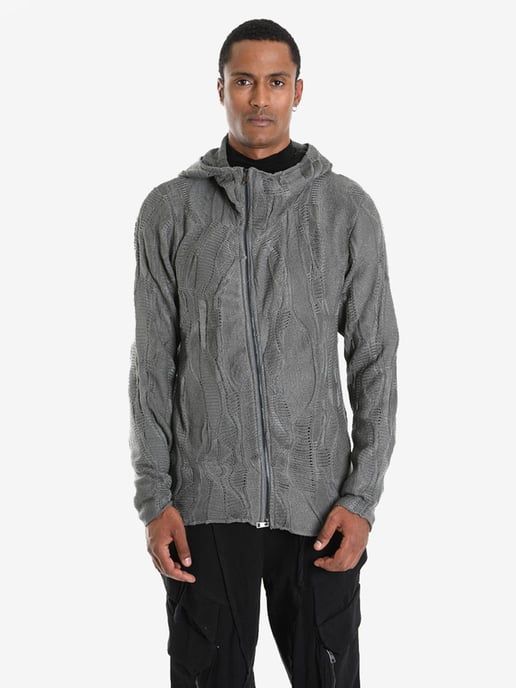 La Haine Inside Us Pullover Full Zip Men's Grey - Image 5