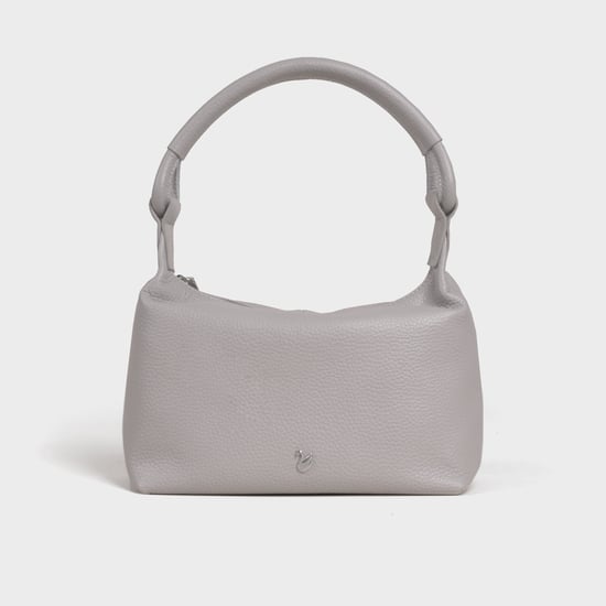 'CITY BAG' Soft Pebble Grain Real Leather Shoulder Bag - Image 1