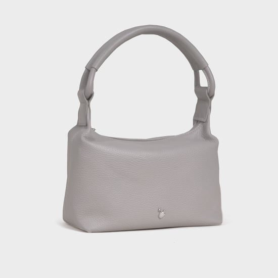 'CITY BAG' Soft Pebble Grain Real Leather Shoulder Bag - Image 3