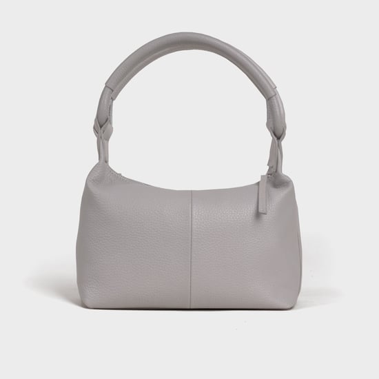 'CITY BAG' Soft Pebble Grain Real Leather Shoulder Bag - Image 4