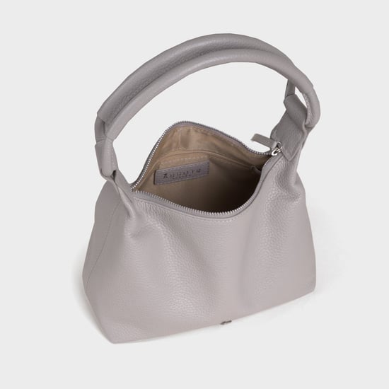 'CITY BAG' Soft Pebble Grain Real Leather Shoulder Bag - Image 5